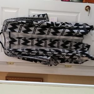 Lula Roe Long Pauncho with belt.Savannah L/XL